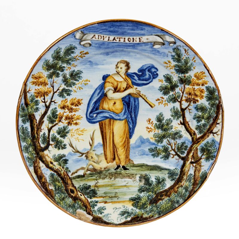 



A SMALL SAVERIO GRUE DISH, CASTELLI OR NAPLES, 18TH CENTURY  - Auction MAJOLICA AND PORCELAIN FROM THE RENAISSANCE TO THE 19TH CENTURY - Pandolfini Casa d'Aste