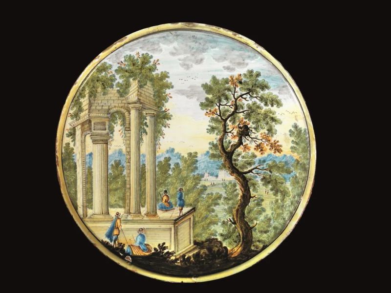 TONDO, CASTELLI, BOTTEGA CAPPELLETTI, 1720-1760  - Asta Importanti Mobili, Arredi e Oggetti d'Arte - Pandolfini Casa d'Aste