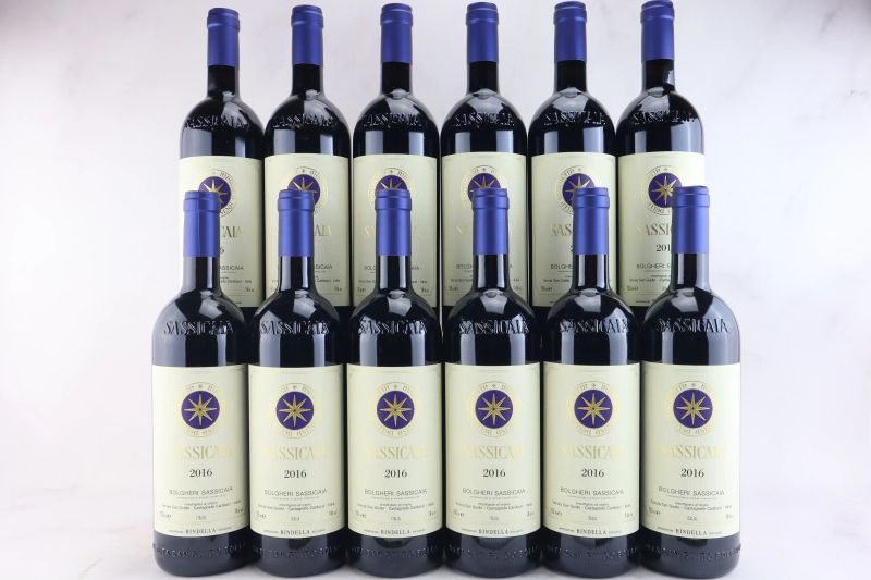 Sassicaia Tenuta San Guido 2016  - Auction La Joie du Vin - Fine and Rare Wine - Pandolfini Casa d'Aste