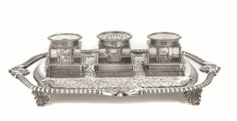 CALAMAIO, LONDRA, 1809, ARGENTIERI WILLIAM BURWASH &amp; RICHARD SIBLEY&nbsp;&nbsp;&nbsp;&nbsp;&nbsp;&nbsp;&nbsp;  - Auction Russian, European and Italian Silver - Pandolfini Casa d'Aste
