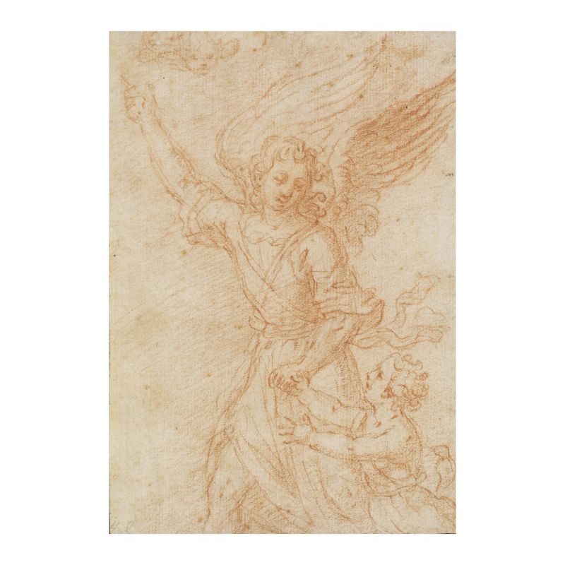 Scuola dell'Italia centrale, sec. XVII sec.  - Auction TIMED AUCTION | WORKSONPAPER: DRAWINGS, PAINTINGS AND PRINTS - Pandolfini Casa d'Aste