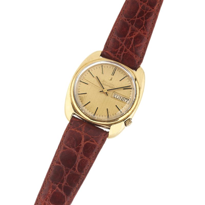 



BULOVA ACCUTRON REF. 762-20 YELLOW GOLD WRISTWATCH  - Auction WATCHES - Pandolfini Casa d'Aste