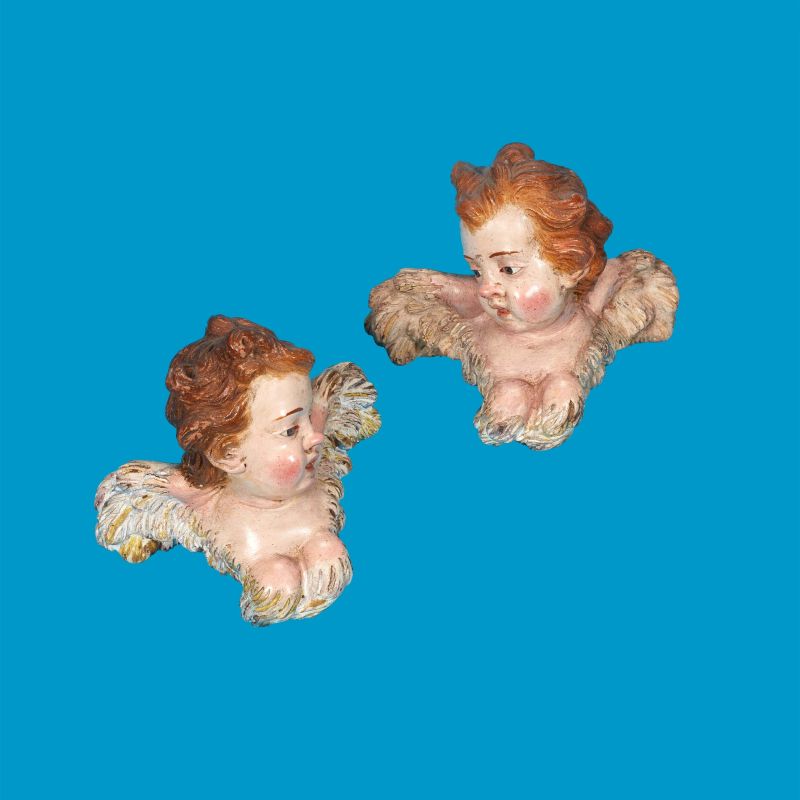 



DUE TESTE DI CHERUBINO, NAPOLI, SECOLO XVIII/XIX   - Asta PASTORI DA PRESEPE NAPOLETANI - Pandolfini Casa d'Aste