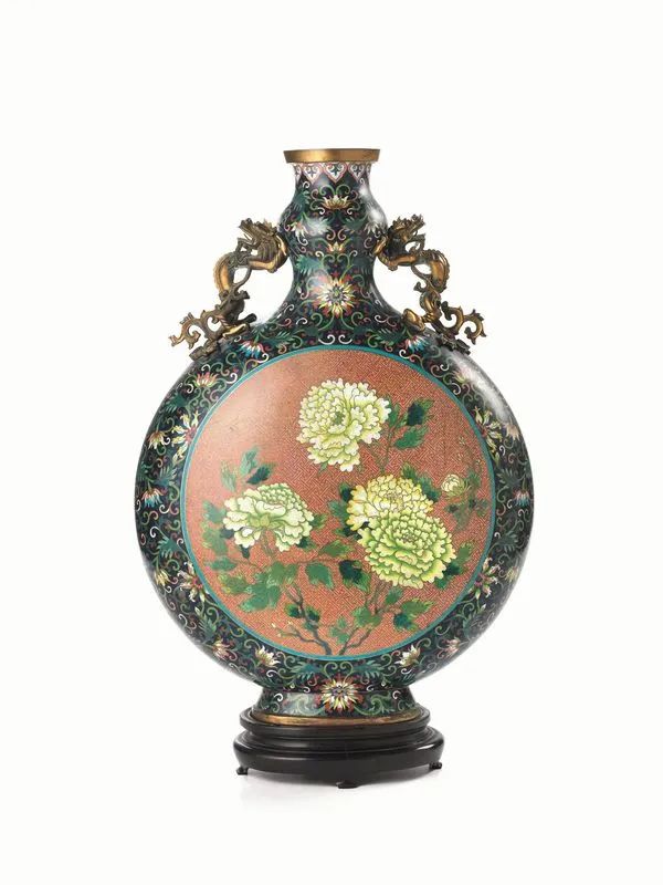 MOON FLASK CINA SEC. XIX  - Asta Arte Orientale - Pandolfini Casa d'Aste