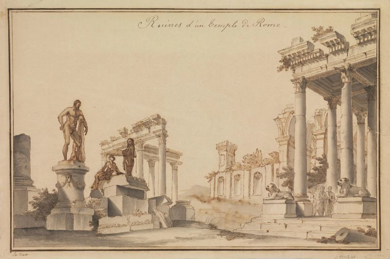      Charles Fran&ccedil;ois Lacroix de Marseilles    - Auction Works on paper: 15th to 19th century drawings, paintings and prints - Pandolfini Casa d'Aste