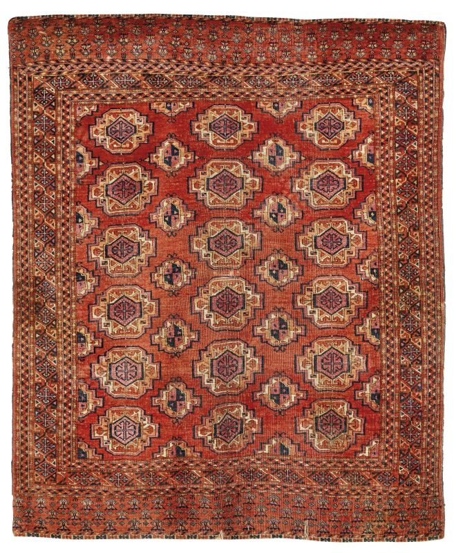 TAPPETO ERSARI, ASIA CENTRALE, SECOLO XX  - Auction TIMED AUCTION | RUGS - Pandolfini Casa d'Aste