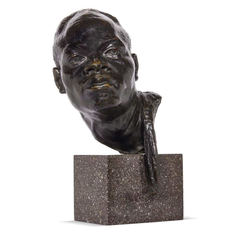 Armando Violi, Head, patined bronze  - Auction GIOVANNI PRATESI | HOMO FABER PART II - Pandolfini Casa d'Aste