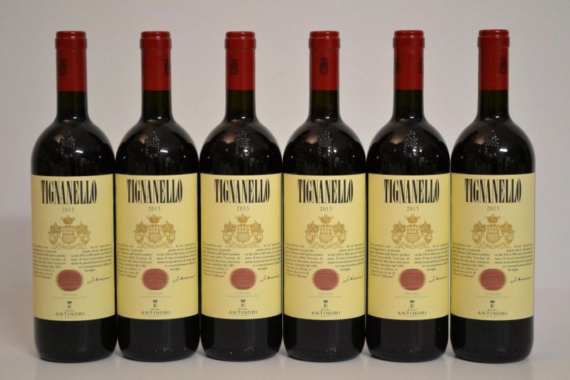 Tignanello Antinori 2015  - Asta Una Eccezionale Selezione di Vini e Distillati Internazionali da Collezioni Private - Pandolfini Casa d'Aste