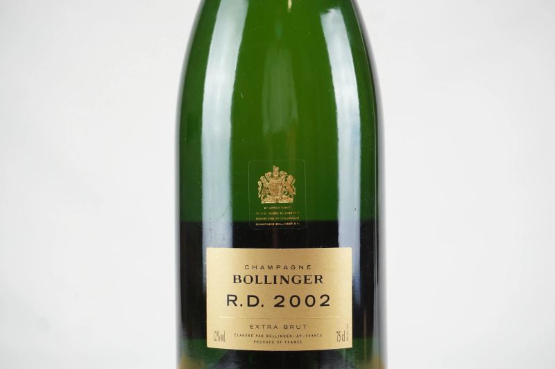      Bollinger R.D. 2002   - Asta ASTA A TEMPO | Smart Wine & Spirits - Pandolfini Casa d'Aste