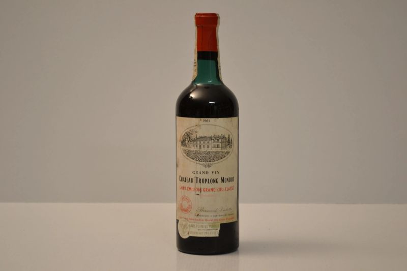 Chateau Troplong Mondot 1961  - Auction the excellence of italian and international wines from selected cellars - Pandolfini Casa d'Aste