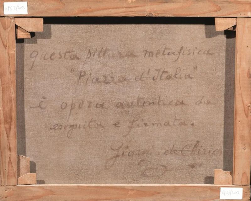   Giorgio De Chirico   - Asta Arti decorative del sec. XX - Pandolfini Casa d'Aste