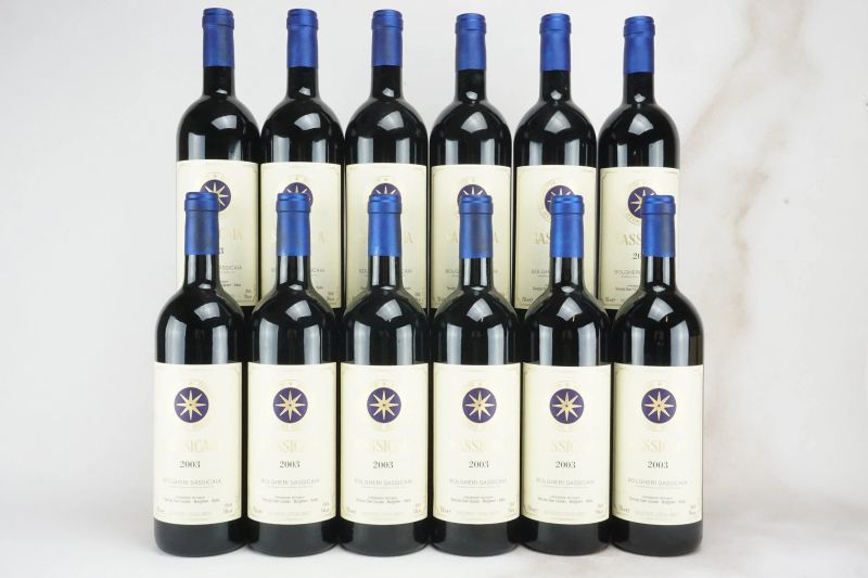 Sassicaia Tenuta San Guido 2003  - Asta L'Armonia del Tempo | VINI PREGIATI E DA COLLEZIONE - Pandolfini Casa d'Aste