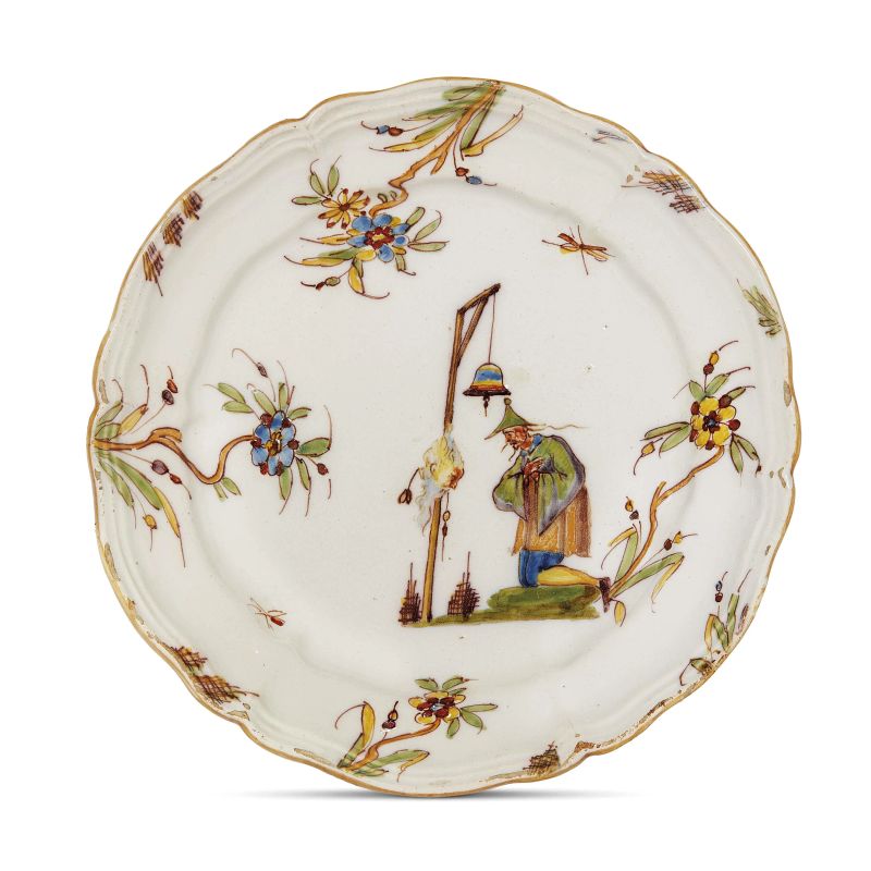 



A DISH, LODI, 18TH CENTURY  - Auction MAJOLICA AND PORCELAIN FROM THE RENAISSANCE TO THE 19TH CENTURY - Pandolfini Casa d'Aste