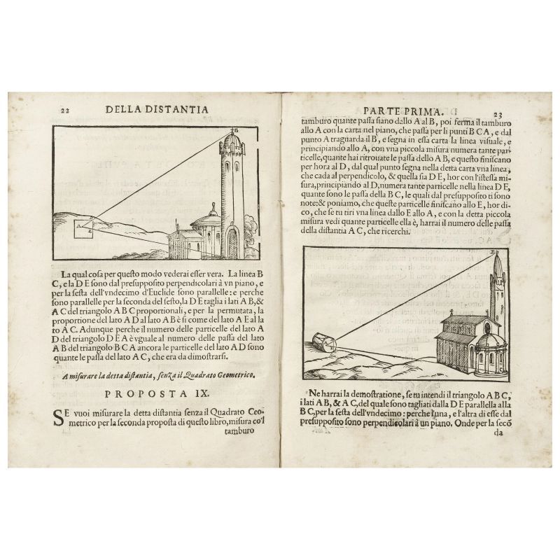 Belli, Silvio. Quattro libri geometrici. Venezia, Megietti, 1595.  - Asta LIBRI, MANOSCRITTI, AUTOGRAFI E STAMPE - Pandolfini Casa d'Aste