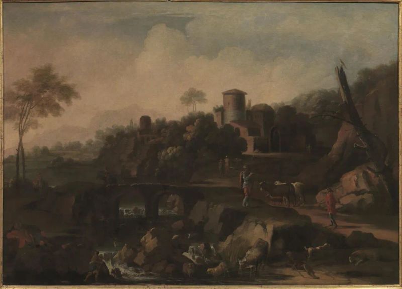 Pittore nordico a Roma, sec. XVII  - Auction 19th century Paintings - II - Pandolfini Casa d'Aste