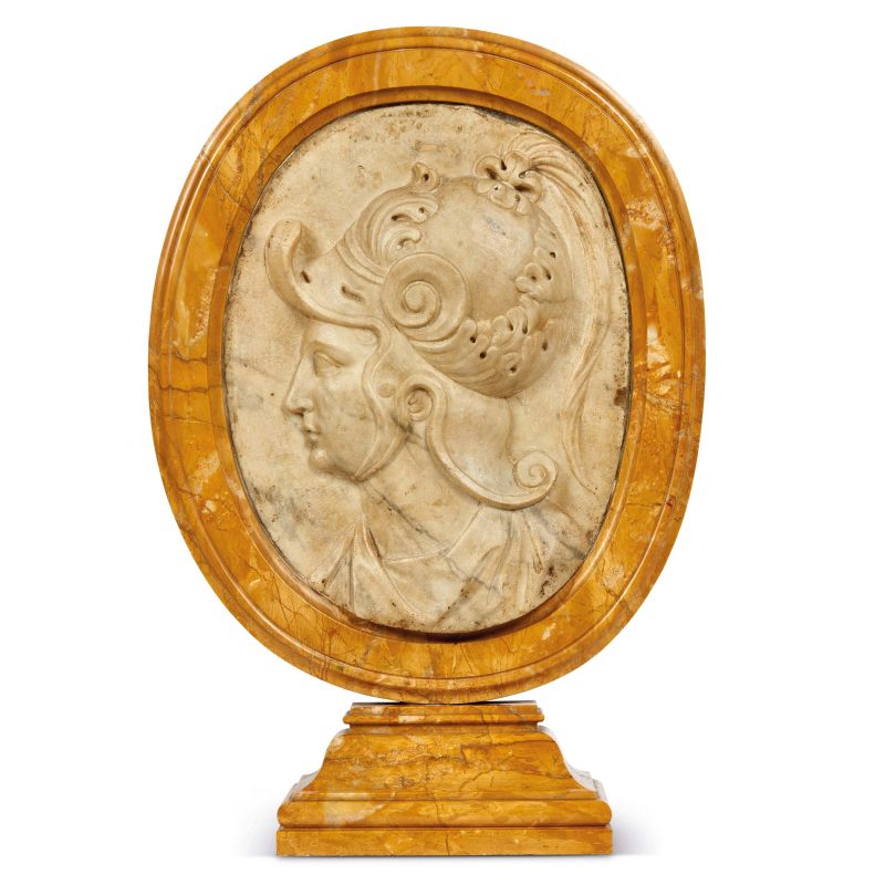 



Neoclassical sculptor from central Italy, Profile of a soldier, marble  - Auction SCULPTURES AND WORKS OF ART FROM MIDDLE AGES TO 19TH CENTURY - Pandolfini Casa d'Aste