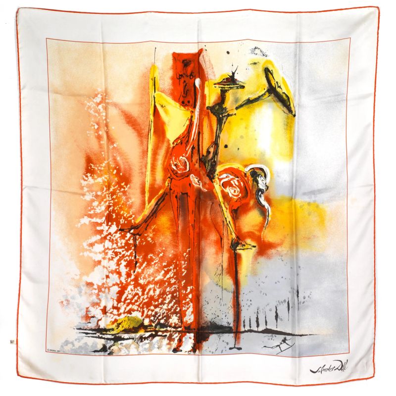 SILK SCARF  - Auction VINTAGE FASHION: HERMES, LOUIS VUITTON AND OTHER GREAT MAISON BAGS AND ACCESSORIES - Pandolfini Casa d'Aste