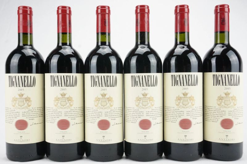      Tignanello Antinori 2005   - Auction Il Fascino e l'Eleganza - A journey through the best Italian and French Wines - Pandolfini Casa d'Aste