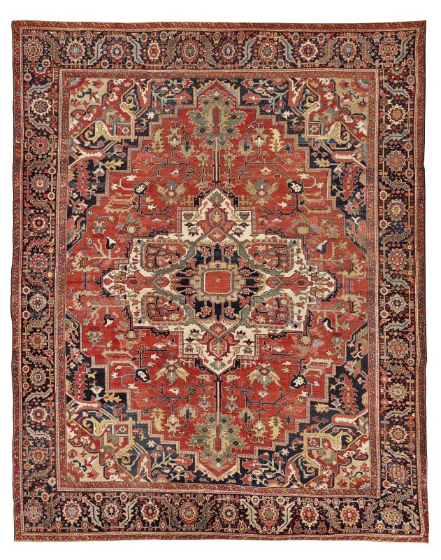      TAPPETO SERAPI, PERSIA, 1870   - Auction important antique rugs - Pandolfini Casa d'Aste