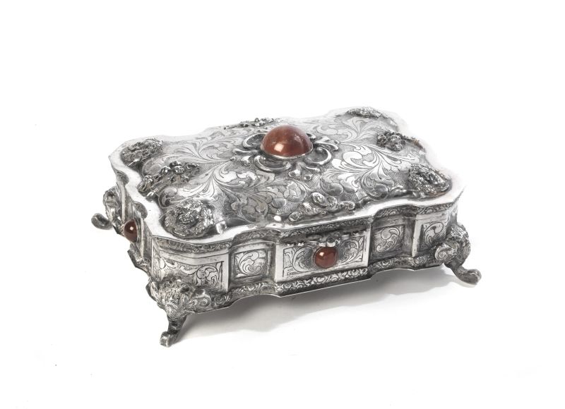 SCATOLA PORTA GIOIE, SECOLO XX  - Auction TIMED AUCTION | Jewels, watches and silver - Pandolfini Casa d'Aste