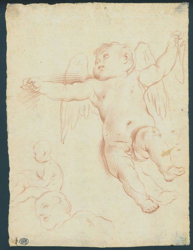 Scuola francese, prima met&agrave; sec. XVIII  - Auction Works on paper: 15th to 19th century drawings, paintings and prints - Pandolfini Casa d'Aste