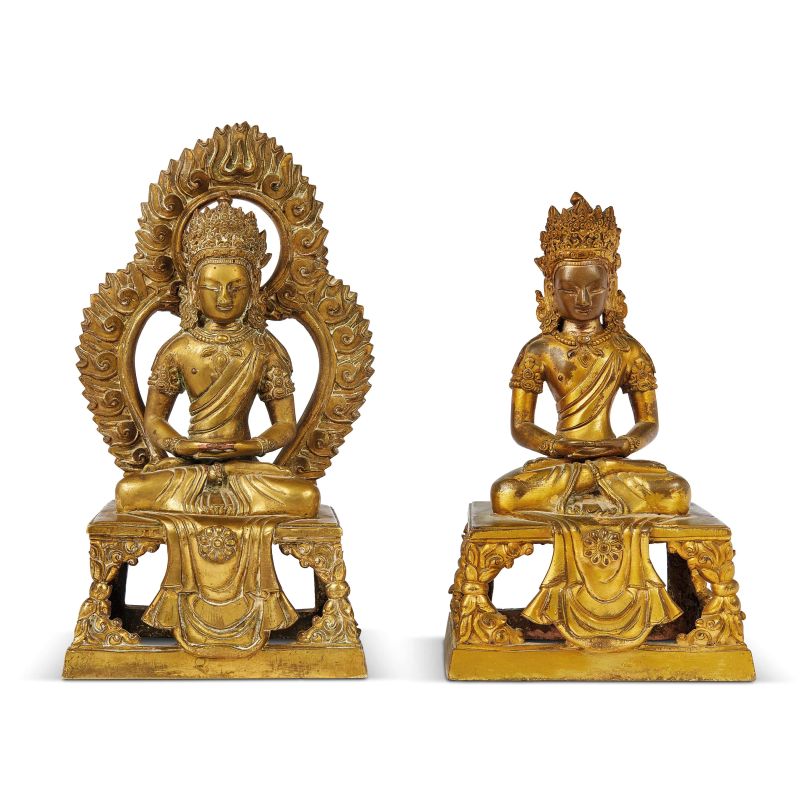 



DUE SCULTURE, CINA, DINASTIA QING, SEC. XVIII  - Asta Asian Art | 东方艺术 - Pandolfini Casa d'Aste