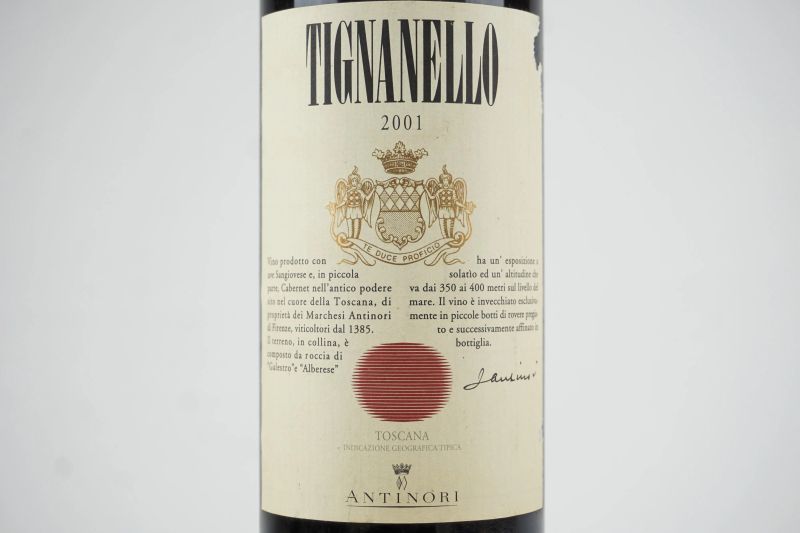      Tignanello Antinori 2001   - Asta ASTA A TEMPO | Smart Wine & Spirits - Pandolfini Casa d'Aste