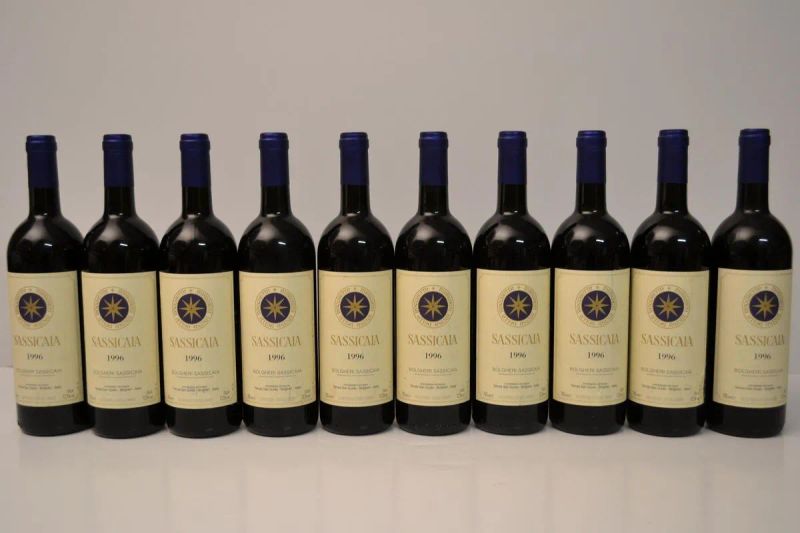 Sassicaia Tenuta San Guido 1996  - Asta Vini Pregiati e una Straordinaria Selezione dalla Cantina Storica di Masseto - Pandolfini Casa d'Aste