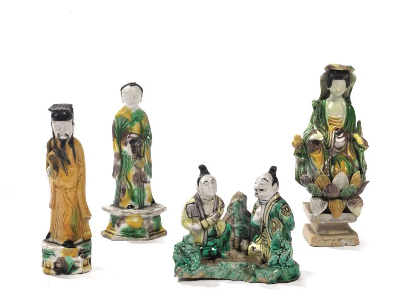      GRUPPO IN BISCUIT, CINA, DINASTIA QING, PERIODO KANGXI (1661-1722)   - Auction ONLINE AUCTION | Asian Art - Pandolfini Casa d'Aste