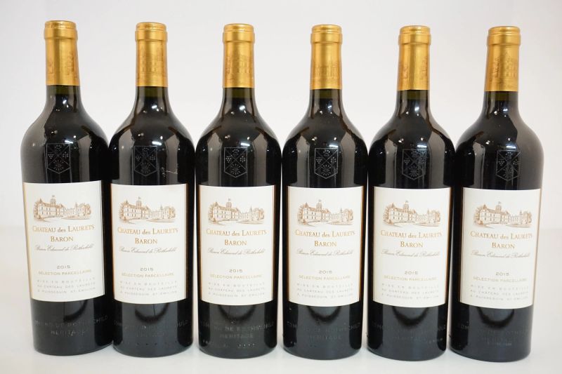 Ch&acirc;teau des Laurets Baron 2015  - Asta ASTA A TEMPO | Smart Wine - Pandolfini Casa d'Aste