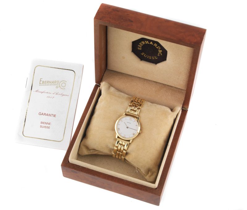EBERHARD & CO OROLOGIO IN ORO GIALLO  - Auction Jewels, watches, pens and silver - Pandolfini Casa d'Aste