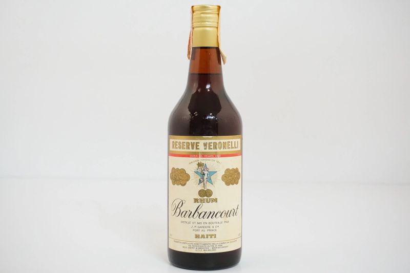 Rhum Agricole Barbancourt Reserve Veronelli  - Auction FINE WINES AND SPIRITS - Pandolfini Casa d'Aste