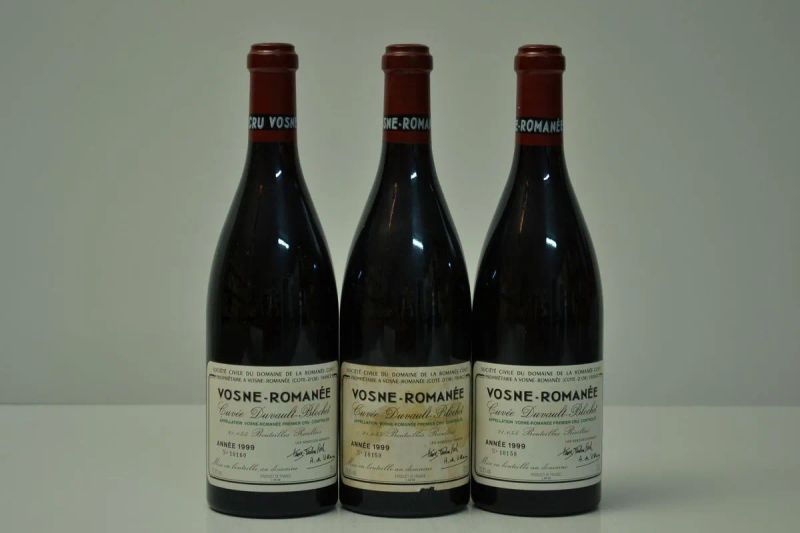 Vosne-Romanee Duvault-Blochet Domaine de la Romanee Conti 1999  - Asta VINI PREGIATI DA IMPORTANTI CANTINE ITALIANE - Pandolfini Casa d'Aste