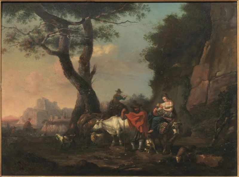 Maniera della pittura fiamminga del Seicento  - Auction 19th century Paintings - II - Pandolfini Casa d'Aste
