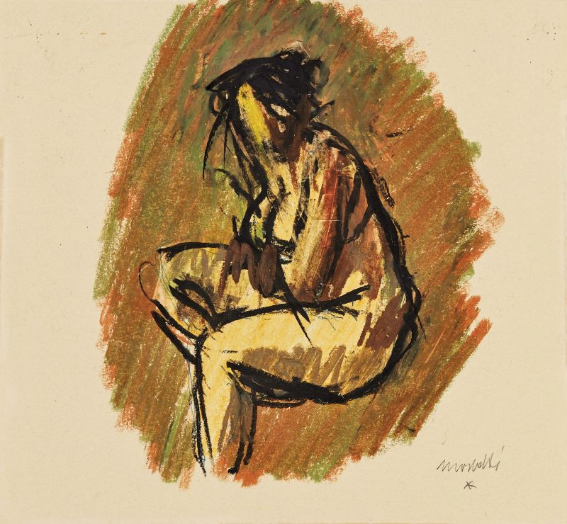 Ennio Morlotti :      ENNIO MORLOTTI    - Auction ITALIA NOVECENTO | WORKS ON PAPER - Pandolfini Casa d'Aste