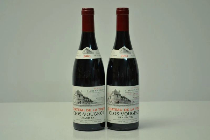 Clos de Vougeot Vielles Vignes Chateau de la Tour 2003  - Auction FINE WINES FROM IMPORTANT ITALIAN CELLARS - Pandolfini Casa d'Aste
