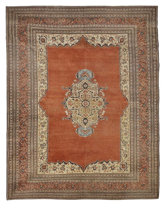      TAPPETO TABRIZ HAJI JALILI, PERSIA, 1870   - Auction important antique rugs - Pandolfini Casa d'Aste
