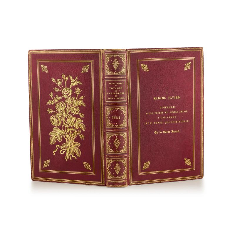 De Saint Amant, Pierre Charles. Voyages en Californie et dans l'Orégon. Parigi, Maison, 1854.  - Auction BOOKS, MANUSCRIPTS,  AUTOGRAPHS AND PRINTS - Pandolfini Casa d'Aste