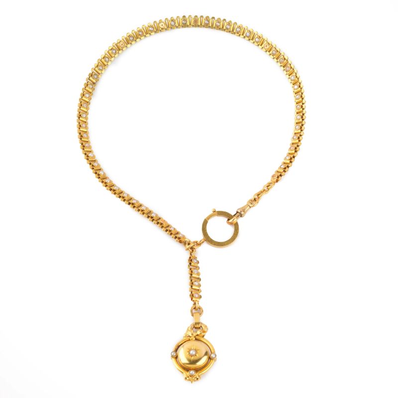 



CHAIN WITH A PENDANT IN 18KT YELLOW GOLD  - Auction GIOIELLI - Pandolfini Casa d'Aste