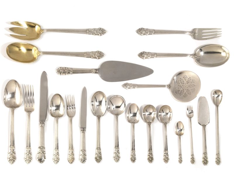 SERVITO DI POSATE, TIFFANY, 1950 CIRCA  - Auction Italian and European Silver - Pandolfini Casa d'Aste