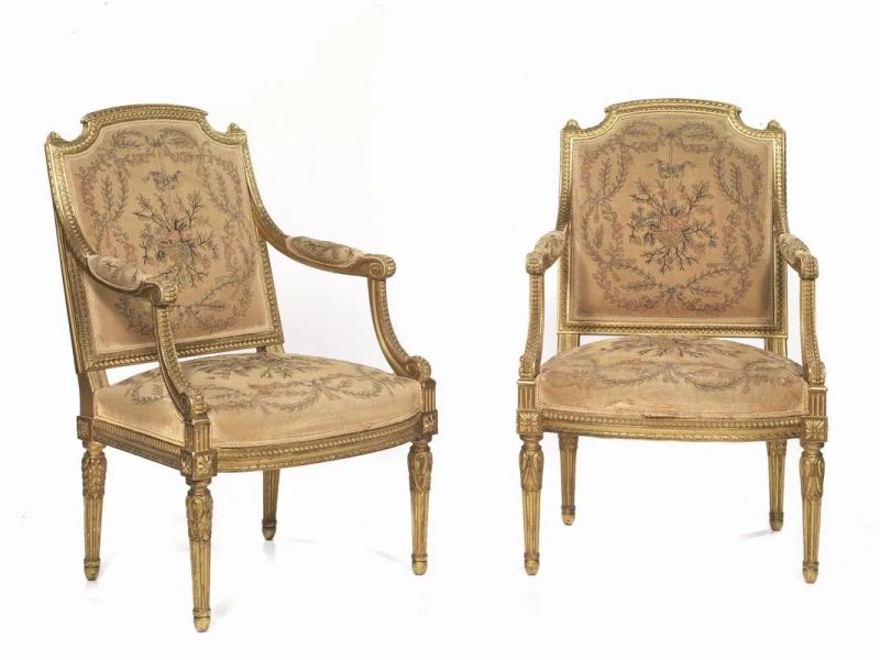 COPPIA DI POLTRONE, ROMA, SECOLO XVIII  - Auction European Furniture and WORKS OF ART - Pandolfini Casa d'Aste