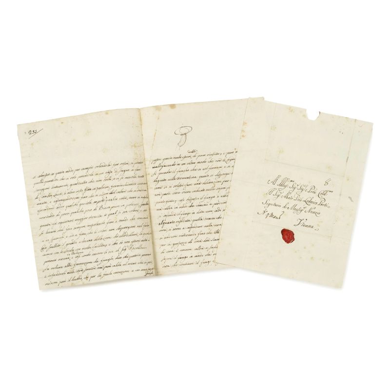 Interesting letter where the artist describes the preparation of wax for models  - Auction BOOKS, MANUSCRIPTS,  AUTOGRAPHS AND PRINTS - Pandolfini Casa d'Aste