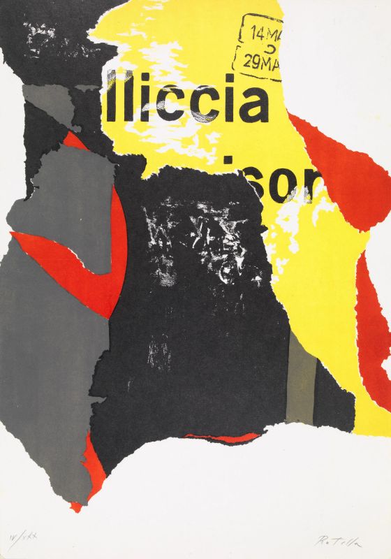 MIMMO ROTELLA  - Asta ASTA A TEMPO | Arte Moderna e Contemporanea ed una selezione di opere su carta di Remo Bianco - Pandolfini Casa d'Aste