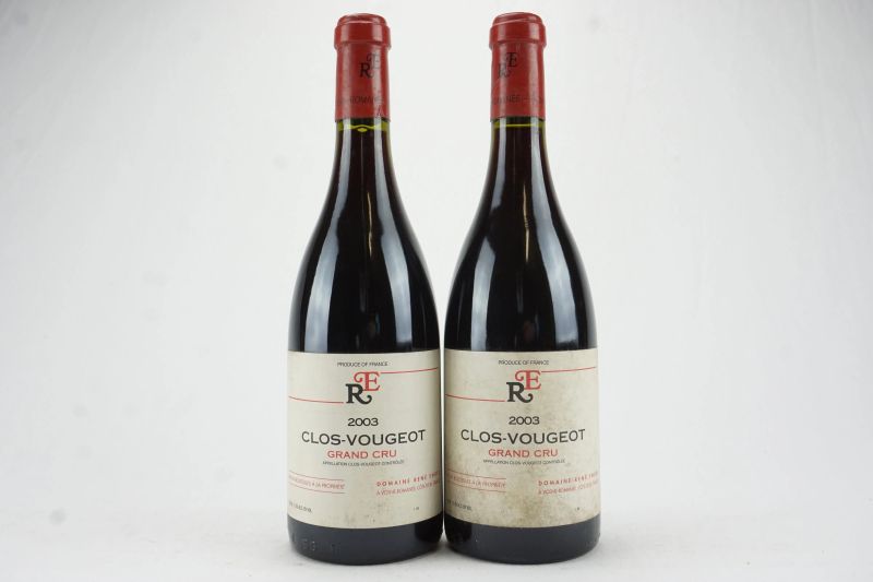      Clos Vougeot Domaine Ren&eacute; Engel 2003   - Asta L'Arte del Collezionare - Vini italiani e francesi da cantine selezionate - Pandolfini Casa d'Aste