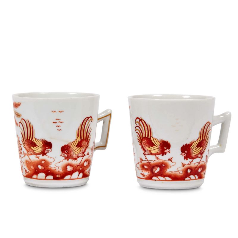 



A PAIR OF GINORI CUPS, DOCCIA, CIRCA 1770  - Auction CERAMICS. MAJOLICA AND PORCELAIN FROM THE RENAISSANCE TO THE 18TH CENTURY - Pandolfini Casa d'Aste