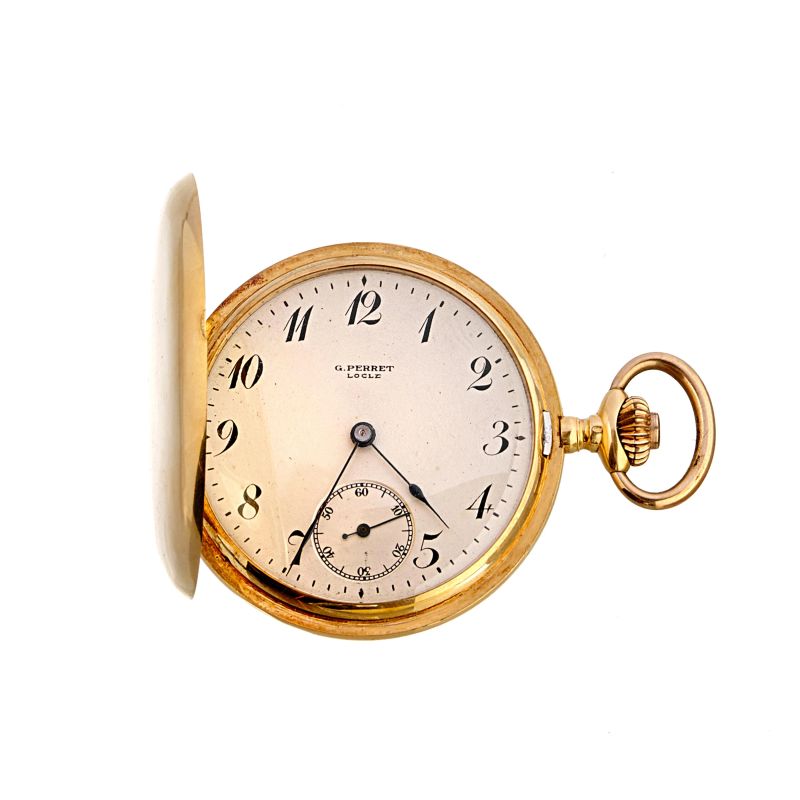 



G. PERRET YELLOW GOLD POCKET WATCH  - Auction WATCHES AND PENS - Pandolfini Casa d'Aste