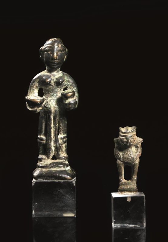 DUE STATUETTE  - Asta Archeologia - Pandolfini Casa d'Aste