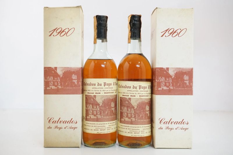      Calvados du Pays d'Auge Marcel Blin 1960   - Asta Vini Pregiati e Distillati da Collezione - Pandolfini Casa d'Aste