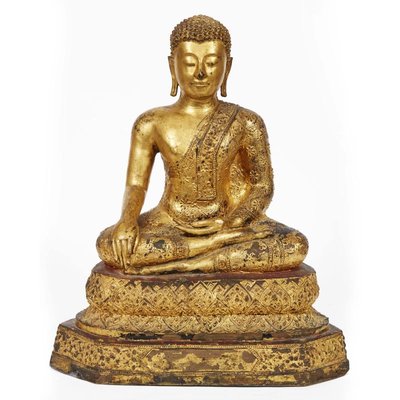 A BUDDH, THAILAND, 20TH CENTURY  - Auction TIMED AUCTION | Asian Art | &#19996;&#26041;&#33402;&#26415; - Pandolfini Casa d'Aste