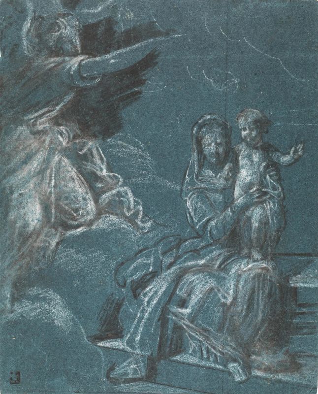      Scuola lombarda, sec. XVII   - Auction Works on paper: 15th to 19th century drawings, paintings and prints - Pandolfini Casa d'Aste